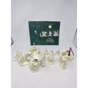 VINTAGE DEPT 56 SNOWBABIES MISC LOT  13 FIGURINES CATALOG ACCESSORY COLLECTIBLE